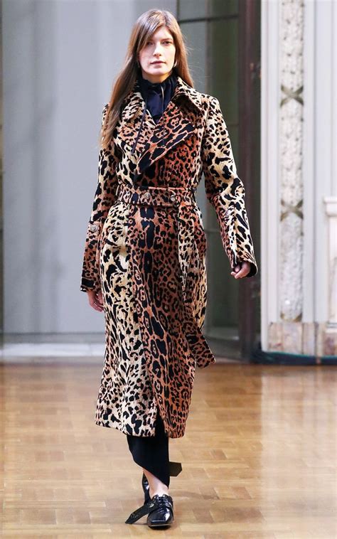 leopard print coat